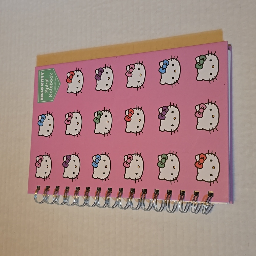 Hello Kitty Hard Covered Spriral Notebook